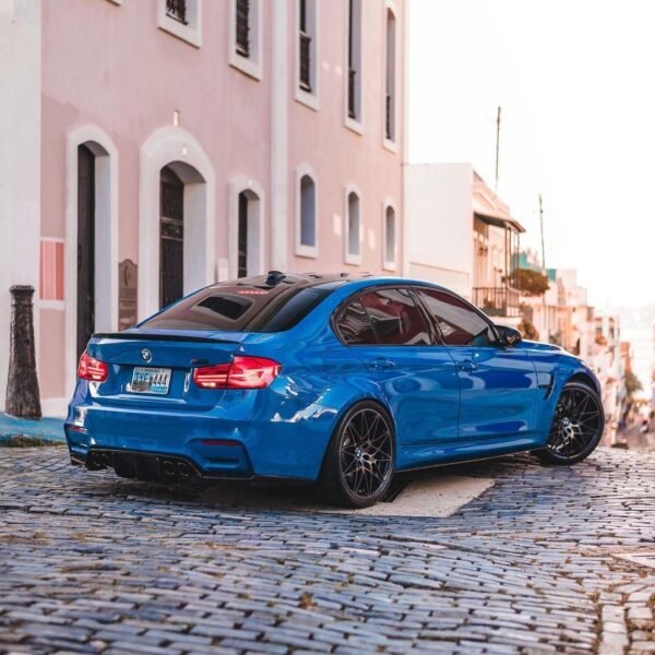 MP Style Carbon Fiber Trunk Spoiler - BMW F80 M3 & F30 3 Series - Image 3