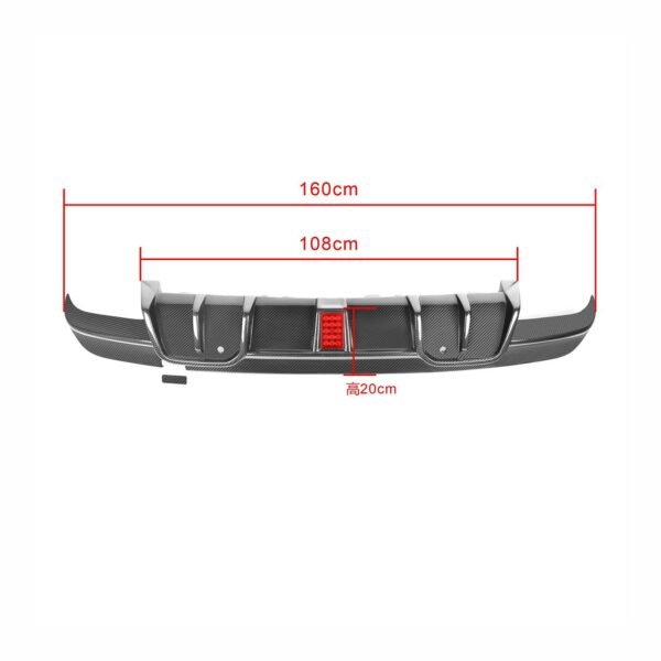 MT Style Carbon Fiber Rear Diffuser - BMW F95 X5M - Image 8