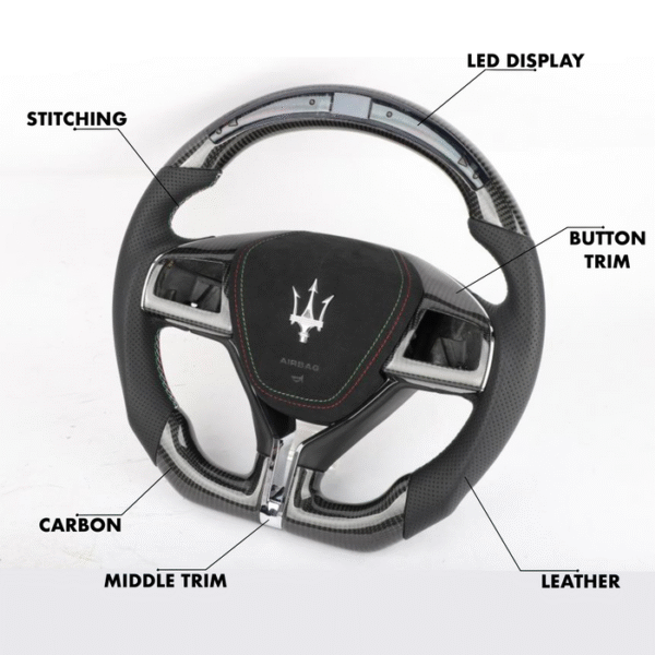 Maserati Base Style - Full Custom Steering Wheel - Image 2