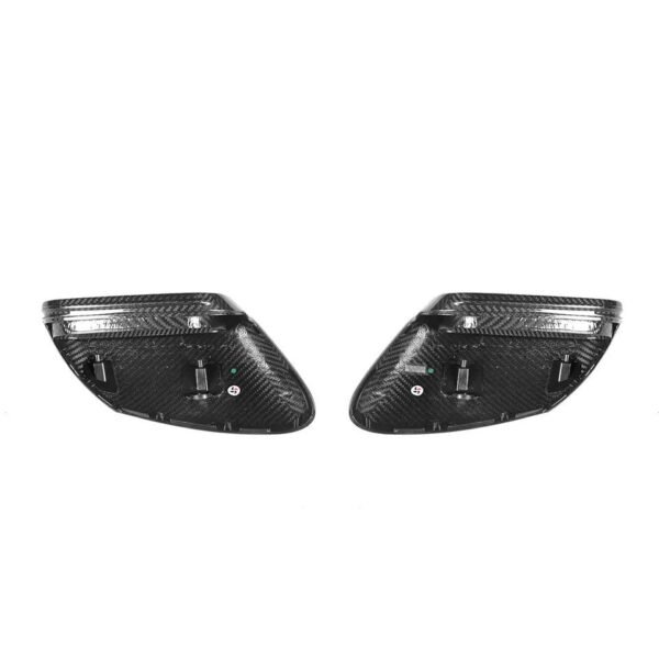OEM Style Carbon Fiber Mirror Cap Set - Porsche Taycan & 911 - Image 5