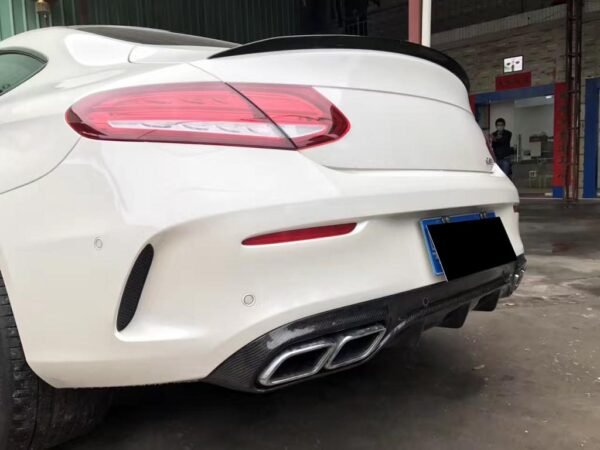OEM Style Carbon Fiber Trunk Spoiler - Mercedes Benz W205 C-Class - Image 7