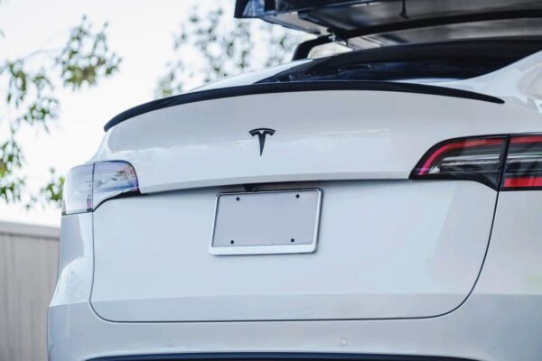 P Style Carbon Fiber Trunk Spoiler - Tesla Model Y - Image 2