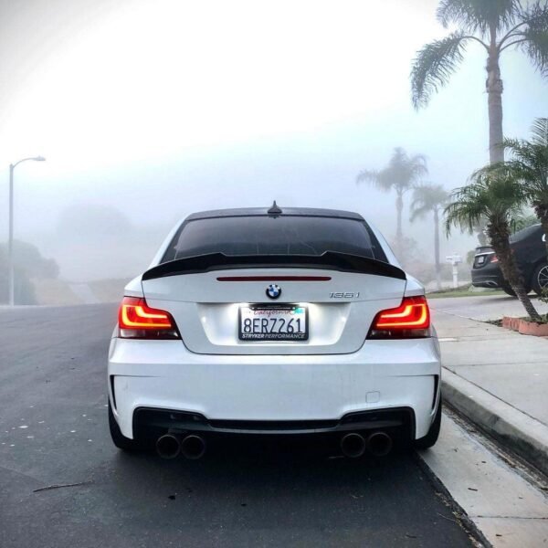 PSM Style High Kick Carbon Fiber Trunk Spoiler - BMW E82 1 Series & 1M - Image 2