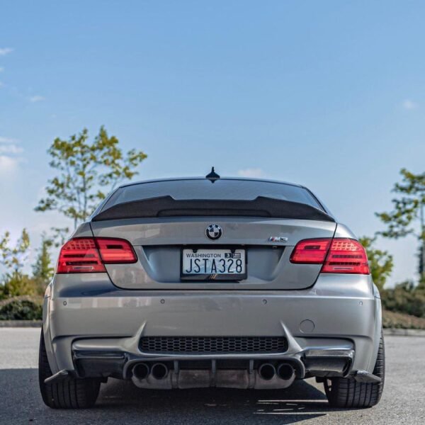 PSM Style High Kick Carbon Fiber Trunk Spoiler - BMW E90 / E92 / E93 M3 & 3 Series - Image 3