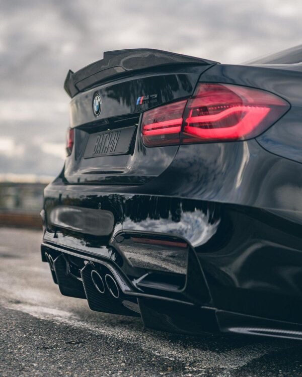 PSM Style High Kick Carbon Fiber Trunk Spoiler - BMW F80 M3 & F30 3 Series - Image 11