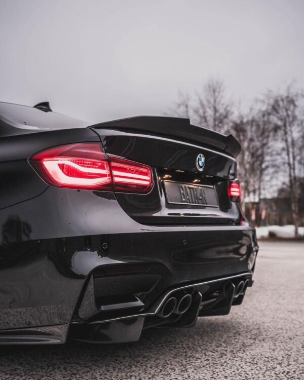 PSM Style High Kick Carbon Fiber Trunk Spoiler - BMW F80 M3 & F30 3 Series - Image 12