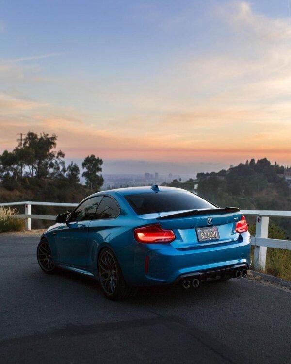 PSM Style High Kick Carbon Fiber Trunk Spoiler - BMW F87 M2 & F22 2 Series - Image 2