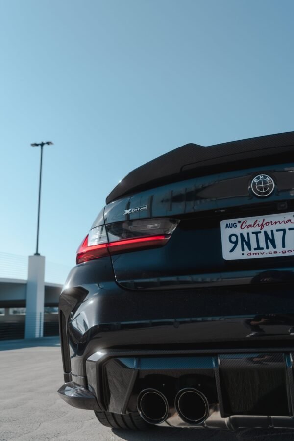 PSM Style High Kick Carbon Fiber Trunk Spoiler - BMW G80 M3 & G20 3 Series - Image 9