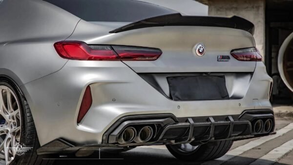 PSM Style High Kick Carbon Fiber Trunk Spoiler - BMW M8 & 8 Series - Image 2
