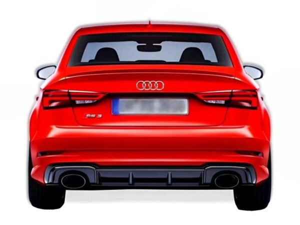 RS3 Front Bumper Conversion Kit with Rear Diffuser - Audi 8V A3/S3 - Image 2