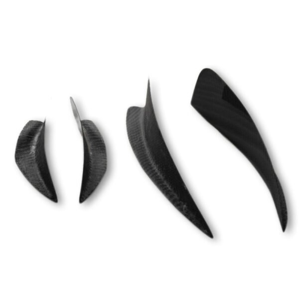 RS3 Style Carbon Fiber Front Bumper Canards - Audi S3 / A3 S Line - Image 2