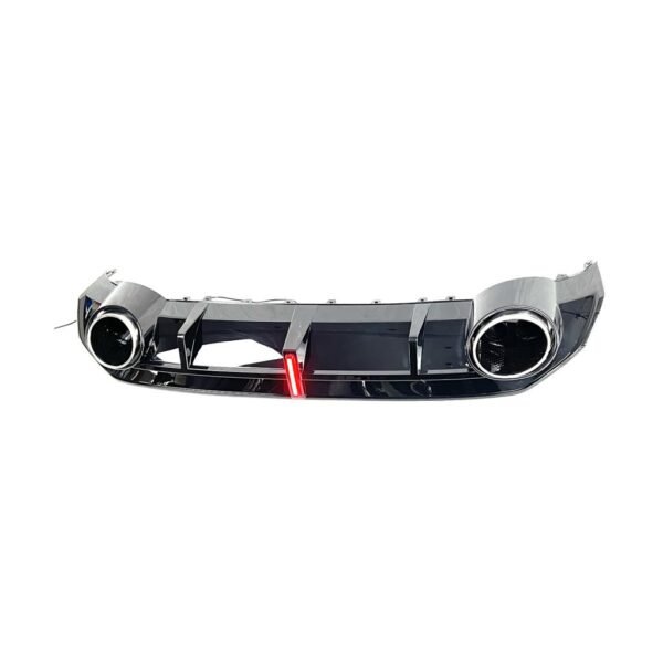 RS3 Style Gloss Black Rear Diffuser with Exhaust Tip - Audi S3 / A3 - Image 3
