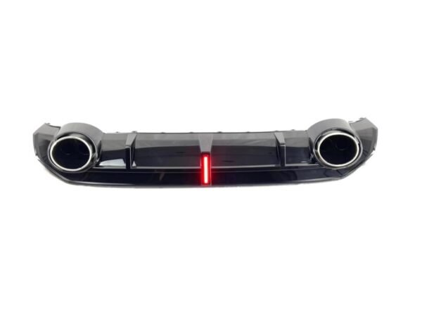 RS3 Style Gloss Black Rear Diffuser with Exhaust Tip - Audi S3 / A3 - Image 4