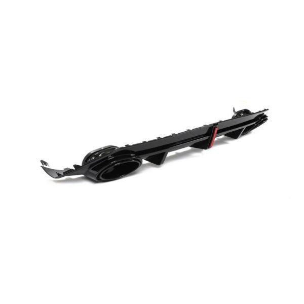 RS3 Style Gloss Black Rear Diffuser with Exhaust Tip - Audi S3 / A3 - Image 6