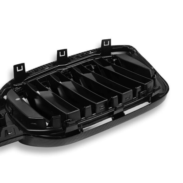 SQ Style Carbon Fiber Dual Slat Front Grilles - BMW F97 X3M LCI - Image 5