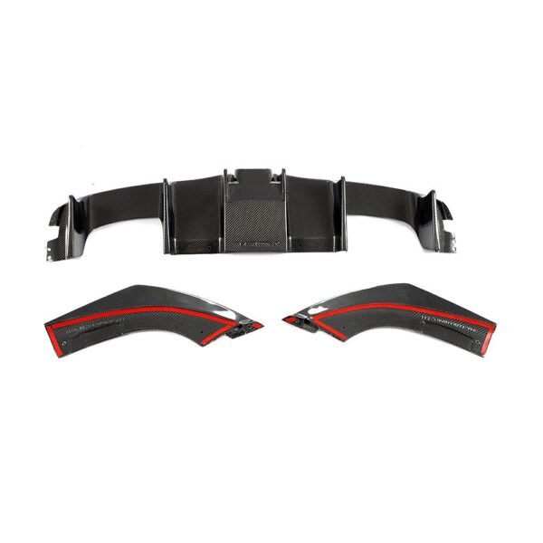 Signature Carbon Fiber Rear Diffuser w/ LED Light - BMW F87 M2 - Image 5