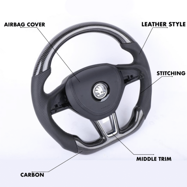 Skoda Octavia Style - Full Custom Steering Wheel - Image 2