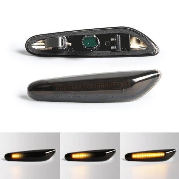 Smoked LED Sequential Side Light Markers - BMW E Chassis - Image 3