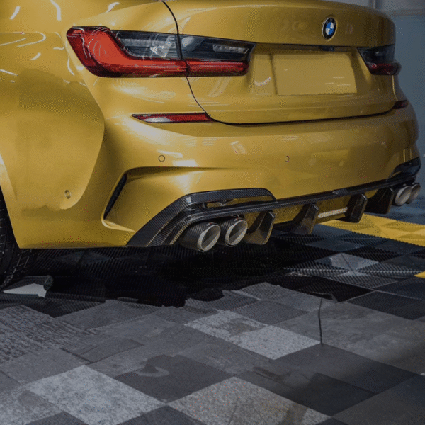 TK Style Carbon Fiber Rear Diffuser - BMW G20 3 Series - Image 2