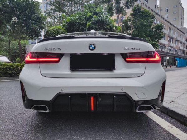 TK Style Carbon Fiber Rear Diffuser - BMW G20 3 Series - Image 3