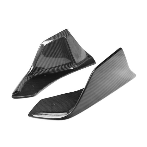 V Style Carbon Fiber Rear Canard Splitters - Toyota A90 Supra - Image 3