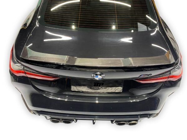 V Style Carbon Fiber Rear Spoiler - BMW G80 M3 & G82 & G83 M4 - Image 3
