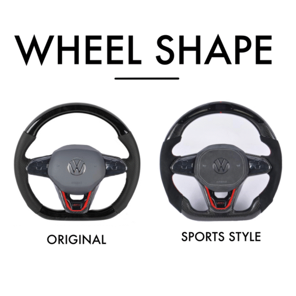 Volkswagen Golf MK8 Style - Full Custom Steering Wheel - Image 4